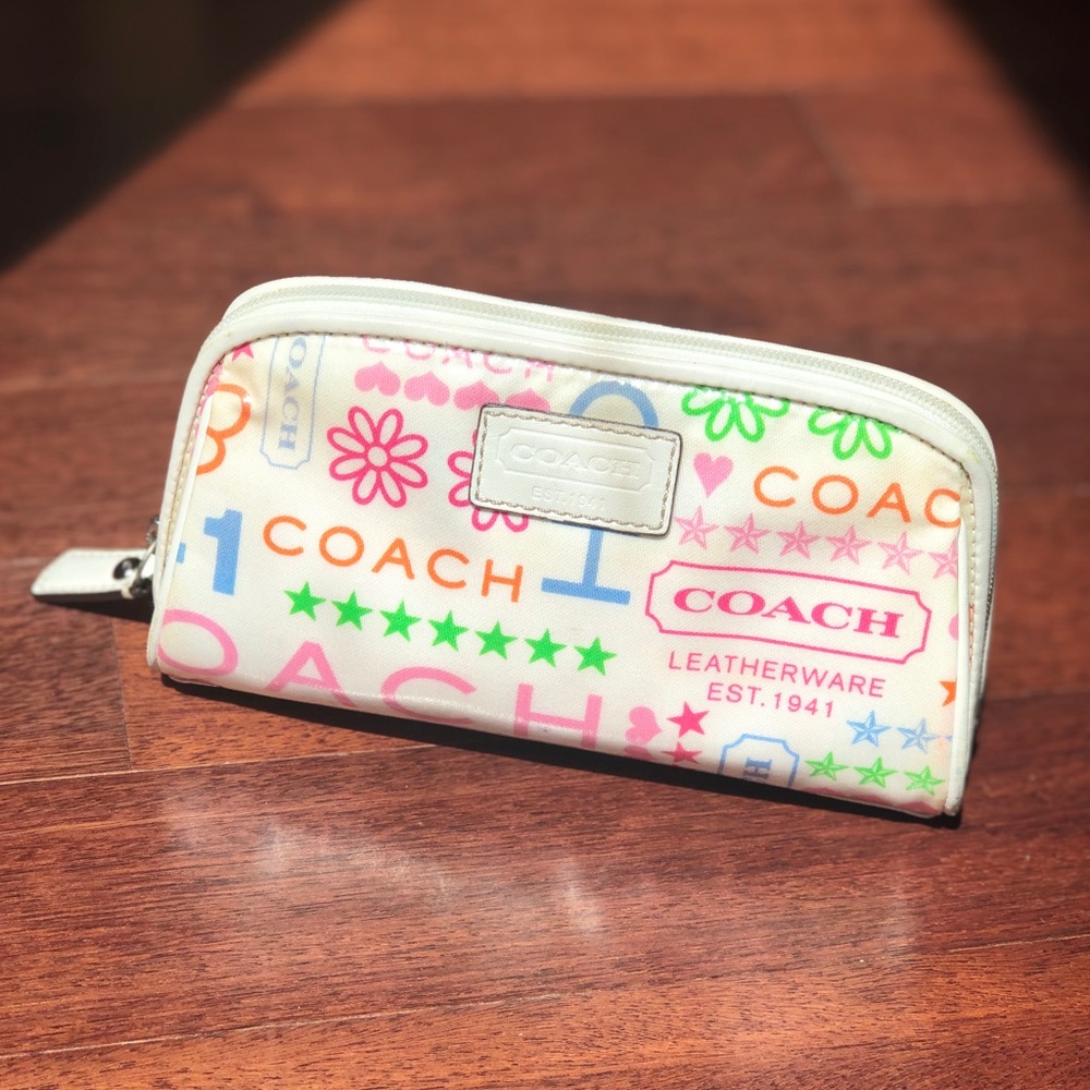 Coach makeup bag
